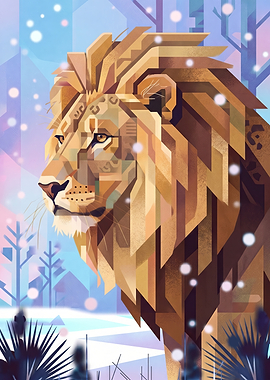 Frost King Lion Vector