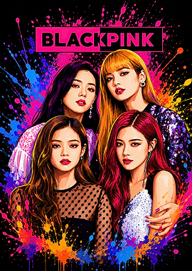 Blackpink K-Pop Group Portrait