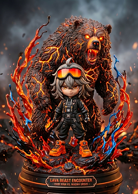 Chibi Rina vs. Magma Ursus