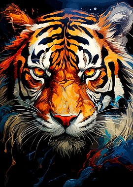 Close-up Tiger Portrait