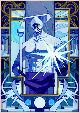 Mysterious Figure with Glowing Star