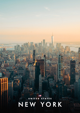 New York City Skyline at Sunset