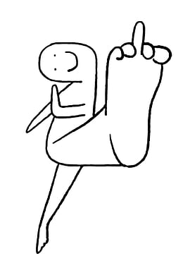 Funny Stick Figure Yoga Pose