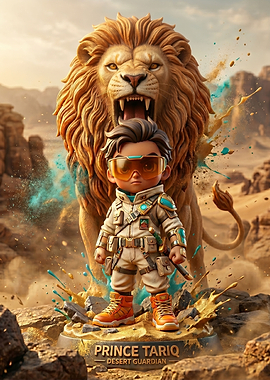 Prince Tariq Desert Guardian with Lion