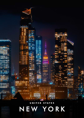 New York City Skyline at Night
