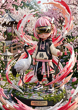 Sakura & Crane: Spring Chronicles Figure