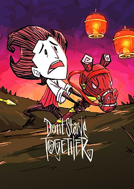 Don't Starve Together Wilson on Horse