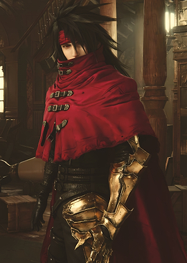 Zack Fair in Red Cape