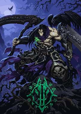 Death from Darksiders holding a scythe