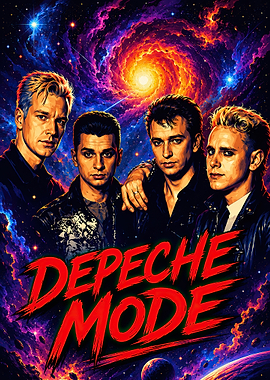 Depeche Mode Space Poster