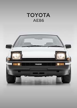 Toyota AE86 Trueno Car Front