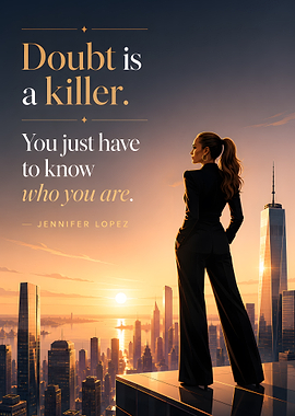 Jennifer Lopez Inspirational Cityscape