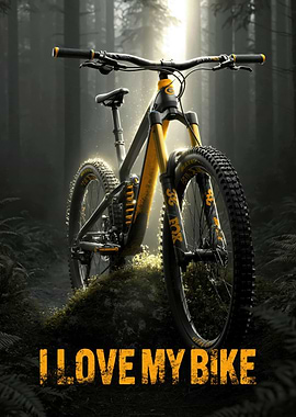 Mountain Bike in Forest