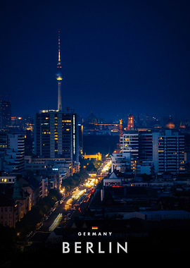 Berlin Cityscape at Night