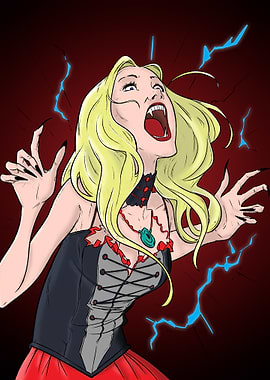 Screaming Vampire Woman