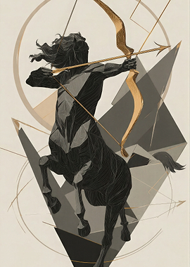 Centaur Archer with Golden Bow
