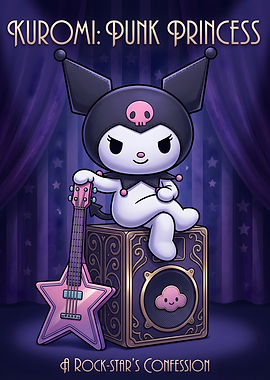 Kuromi Punk Princess with Guitar