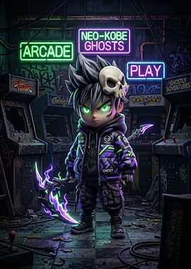 Anime character in arcade