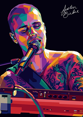 Justin Bieber Pop Art Portrait