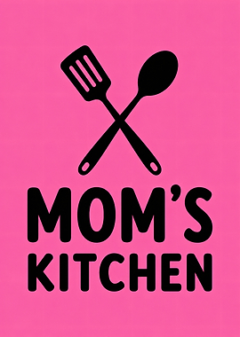 Mom's Kitchen Text Art