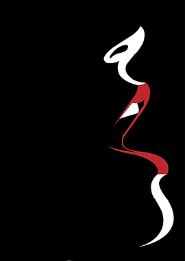 Minimalist Kiss Illustration