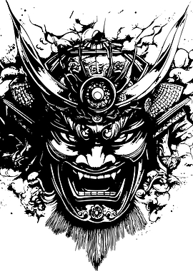 Samurai Oni Mask