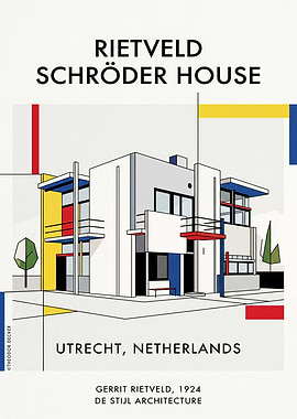 Rietveld Schröder House Poster