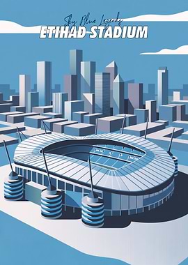 Etihad Stadium Skyline Art