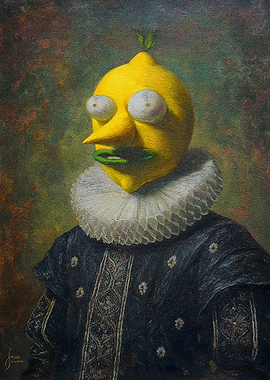 Lemon Character in Renaissance Attire