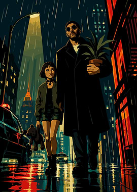 Léon and Mathilda in the Rain