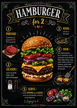 Chalkboard Hamburger Recipe
