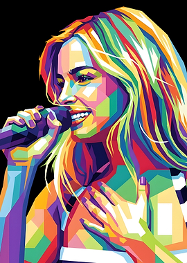 addison rae Portrait of a Singing Woman