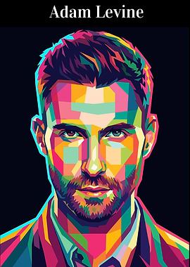 Adam Levine Pop Art Portrait