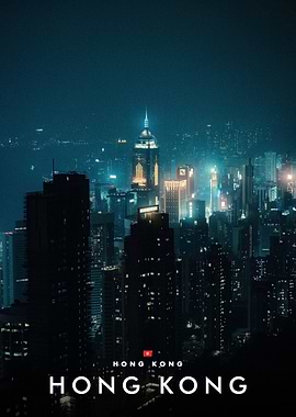 Hong Kong Skyline at Night