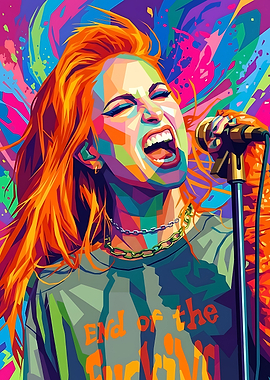 Hayley Williams pop art style