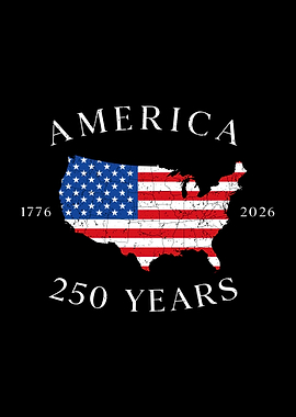 America 250 Years Map