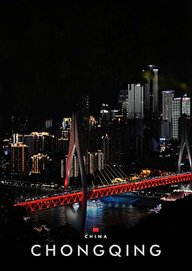Chongqing Cityscape at Night
