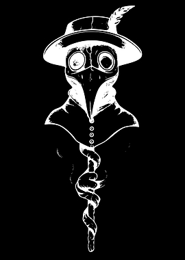 Plague Doctor with Caduceus