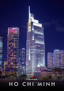 Ho Chi Minh City Skyline at Night