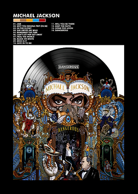Michael Jackson Dangerous Album Art