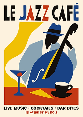 Le Jazz Cafe Poster