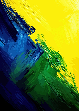 Abstract Brushstroke Art