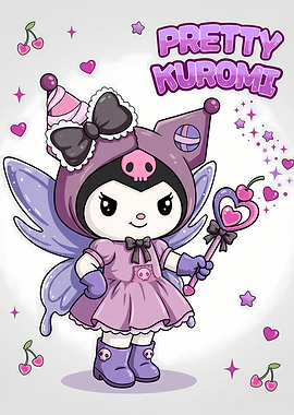 Pretty Kuromi Fairy with Wand