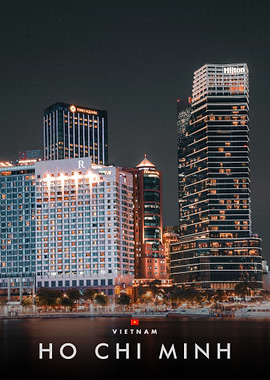 Ho Chi Minh City Skyline at Night