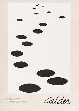 Alexander Calder Flying Saucers Poster