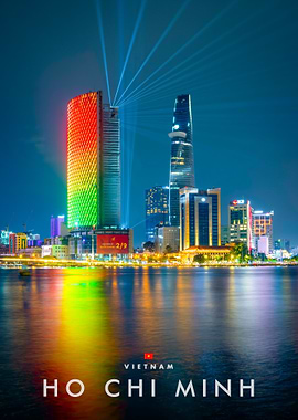 Ho Chi Minh City Skyline at Night