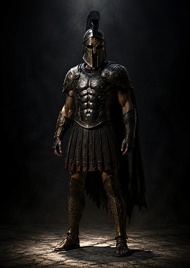 Spartan Warrior in Armor