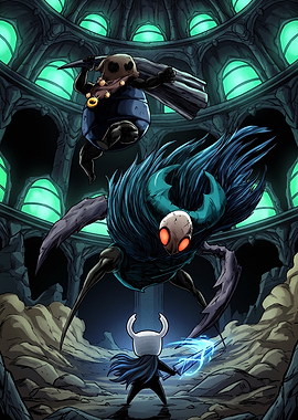 Hollow Knight Battle Scene