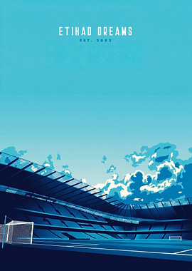 Etihad Stadium Minimalist Art