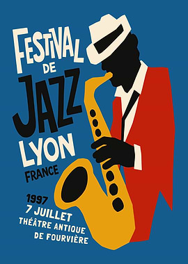 Festival de Jazz French Poster
